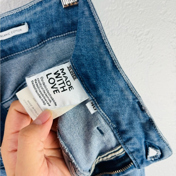 CLOSED Pedal Pusher High Waist Slim Blue Jeans - Picture 8 of 10